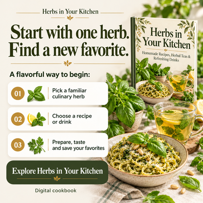 Herbs in Your Kitchen: pick a culinary herb, choose a recipe or drink, and prepare your favorites.